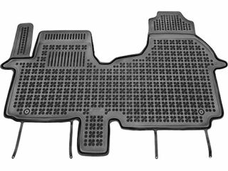 Alfombrillas de Goma Compatible con Fiat Talento Desde 2016 / Opel Vivaro II/Renault Trafic III Desde 2014, 9 Plazas + Regalo | Alfombrilla Coche Accesorios | Ideal para Perro Mascotas