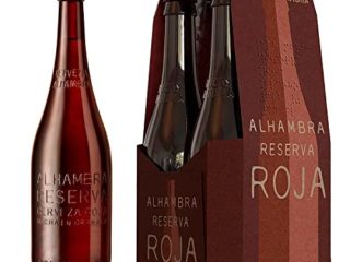 Alhambra Reserva Roja Cerveza Bock Lager - Pack de 4 Botellas x 33cl - 7,2 % Volumen de Alcohol