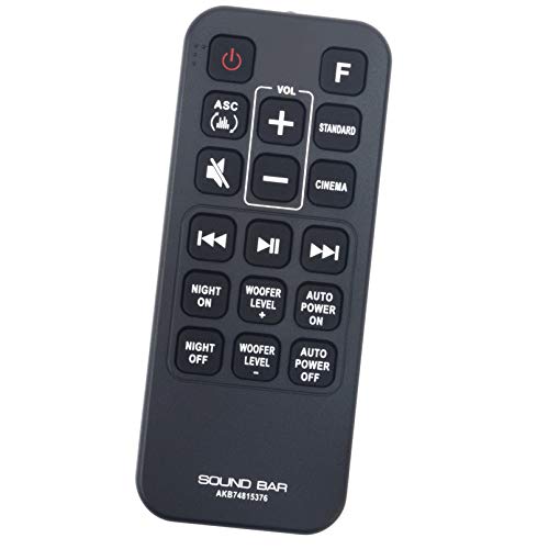ALLIMITY AKB74815376 Mando a Distancia Reemplazar Apto para LG Soundbar Speaker System SJ4 SJ3