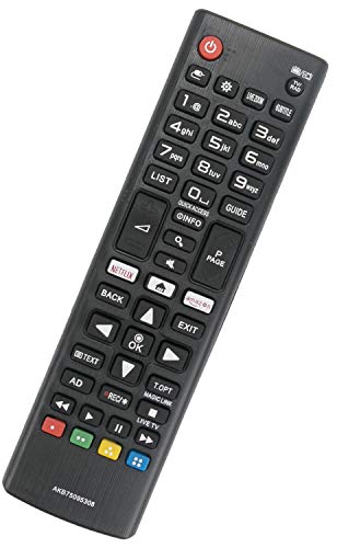 ALLIMITY AKB75095308 Control Remoto reemplazado por LG TV 28MT49S 32LJ610V 43UJ630V 43UJ634V 43UJ635V 43UJ651V 49UJ630V 49UJ634V 49UJ635V 55LJ615V 55UJ6307 60UJ6307 65UJ630V 65UJ634V 75UJ675V