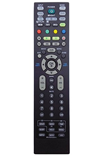 ALLIMITY MKJ32022814 Control Remoto Reemplazar por LG TV 32LT75 32LC56-ZC 32LC55-ZA 32LC55 32LC4D-ZA 32LC45-ZA 32LB75-ZB 32LB75 26LC7DC 26LC55-ZA 26LC46-ZC 26LC45-ZA 26LB76-ZF 26LB75-ZE