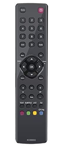 ALLIMITY RC3000E02 06-RC3000E-RM202AA Mando a Distancia reemplazado por Thomson TCL TV 32HU2253 32HZ5233W 39FU5253CW 40FT5453 40FU3255-G 46FT5453 50FU3253 L24E4105F 22HS4246CW 24FU5253C/G 24HU5253