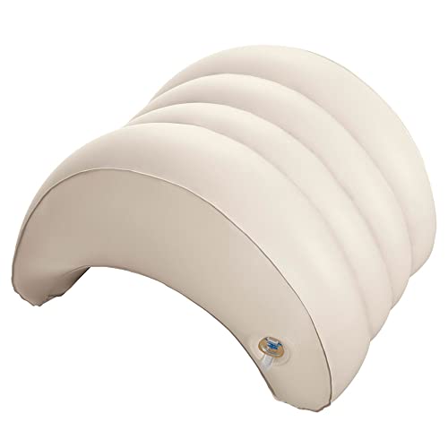 Almohada hinchable para spa color crema INTEX - 39x30x23 cm