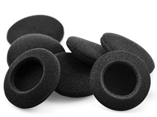 Almohadillas Auriculares,TesRank Almohadilla Espuma Reemplazo 8 Piezas Oído Repuesto Esponja Earpads Compatible con Mayorías de Auriculares- Negro,49-53mm/1.93"-2.1"