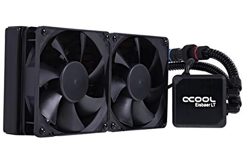 ALPHACOOL Ventilador CPU Ref. LIQUIDA EISBAER LT240 Negro RELLENABLE/Ampliable/2 Ventiladores/MULTISOCKET 1013981
