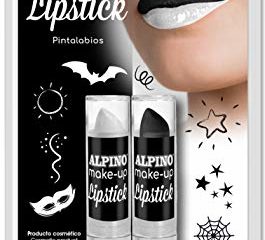 Alpino BLS. 2 PINTALABIOS Negro & Blanco, Color Blanco y Negro, 2 Unidad (Paquete de 1)