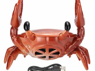 Altavoz Bluetooth portátil, Soporte para teléfono móvil 2 en 1 + Altavoz Bluetooth, Altavoz Creativo con Soporte para teléfono móvil en Forma de Cangrejo, Sonido Envolvente estéreo de 360 ​(Rojo)