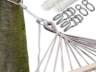 AMANKA Kit para Colgar Hamacas a los Àrboles | Cuerda 6 m | Peso máximo soportado 160 Kg | Kits Completo