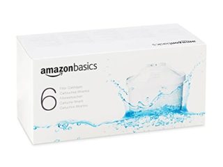 Amazon Basics - Caja de 6 cartuchos de jarra con filtro - Adecuado para jarras Brita Maxtra, pero no Maxtra +