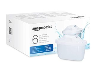 Amazon Basics Cartuchos de filtro de agua, Brita Maxtra+ Compatible | 6 unidades | para usar con jarras con filtro de agua Brita Maxtra/Maxtra+/PerfectFit o de Amazon Basics
