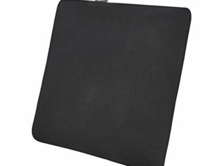 Amazon Basics - Cojín viscoelástico para asiento, negro, cuadrado