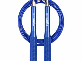 Amazon Basics - Comba con mangos de aluminio, color azul