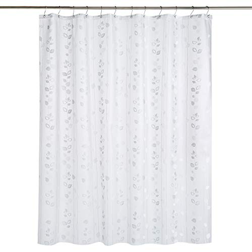 Amazon Basics - Cortina de ducha de PEVA de peso medio, hiedra, 183 x 183 cm