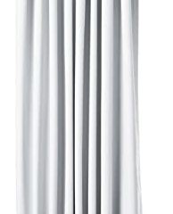 Amazon Basics - Cortinas opacas con aislamiento térmico y alzapaños, 1 unidad, 135 x 244 cm, Blanco