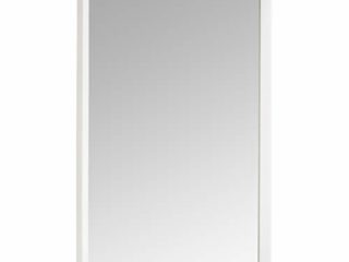 Amazon Basics Espejo para pared rectangular, 50,8 x 71,1 cm - marco biselado, blanco