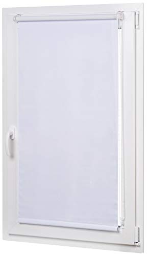 Amazon Basics - Estor opaco y enrollable, con revestimiento de color a juego, 56 x 150 cm, Blanco