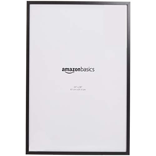 Amazon Basics - Marcos de fotos, 61 x 91,4 cm, paquete de 2, negro (tamaño de póster estándar)