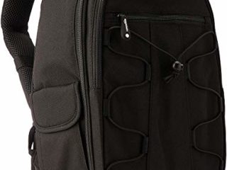 Amazon Basics - Mochila para cámara réflex y accesorios, color negro