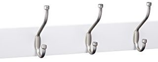 Amazon Basics - Perchero de montaje en pared, blanco