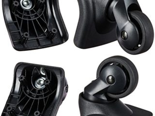 Amazon Basics - Ruedas para maleta blanda giratoria, Multicolor