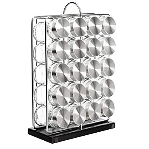 Amazon Basics - Soporte vertical para 20 botes de especias