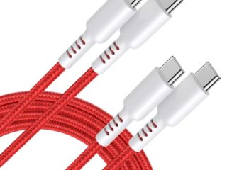 Amazon Brand – Eono USB-C a USB-C Cable 60W [3M*2] Cable de carga rápida tipo C compatible con Samsung Galaxy S22/S22 Ultra/S21/S20/S10/A52s, MacBook Air 2020, iPad Pro 2020/2018 /mini y Píxel 6