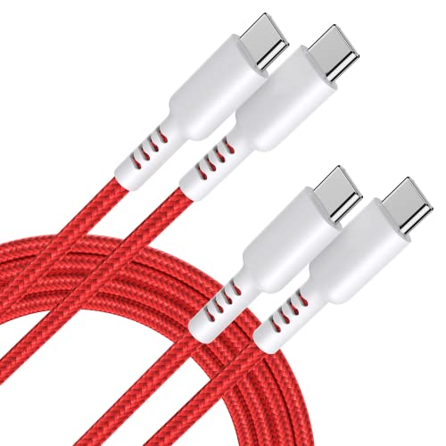 Amazon Brand – Eono USB-C a USB-C Cable 60W [3M*2] Cable de carga rápida tipo C compatible con Samsung Galaxy S22/S22 Ultra/S21/S20/S10/A52s, MacBook Air 2020, iPad Pro 2020/2018 /mini y Píxel 6