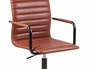 Amazon Brand - Movian Dubna - Silla de escritorio, 58 x 45 x 103 cm, marrón