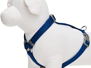 Amazon Brand - Umi - Arnés clásico Ajustable para Perros, Talla S, Azul Marino