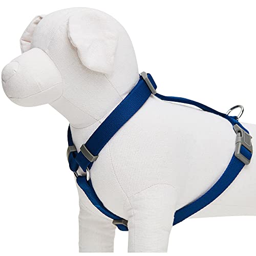 Amazon Brand - Umi - Arnés clásico Ajustable para Perros, Talla S, Azul Marino