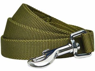 Amazon Brand - Umi Classic - Correa Resistente para Perros S, 150 x 1,5 cm, Correas básicas para Perros (Verde Oliva)