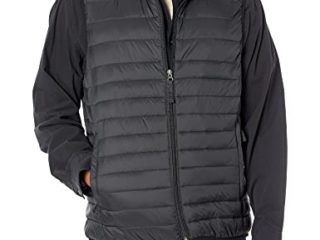Amazon Essentials - Chaleco acolchado, ligero, resistente al agua y plegable para hombre, Negro (Black), US XL (EU XL - XXL)