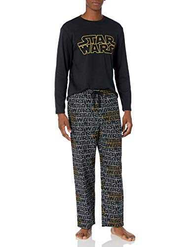 Amazon Essentials Disney Star Wars Marvel Flannel Pajamas Sleep Sets Conjunto de Pijama, 2-Piece Logo, XXL