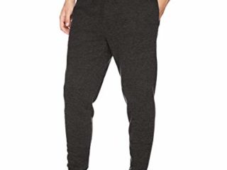 Amazon Essentials – Pantalón de chándal de forro polar para hombre, Gris (Charcoal), US L (EU L)
