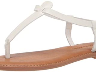 Amazon Essentials Sandalia Informal con Correa al Tobillo Mujer, Blanco, 40 Wide EU