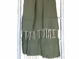 Amiaire Toalla de Playa Costa Oliva- Toalla 100% algodón - Tamaño 100 x 180 cm - Incluye Bolsa de Viaje - Secado rápido - Toalla de Playa fouta