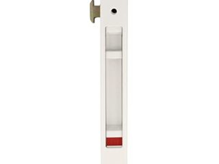 amig - Cierre de Embutir para Ventanas y Puertas Correderas de Aluminio Mod.3650, Cerradura de Gancho para Empotrar, De Aluminio Acabado en Blanco, Medidas: 174 x 23 mm