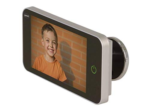 Amig - Mirilla Digital Plateada para Puertas con Pantalla LCD 4'' DW 4.0 HD | Visor con Cámara de Vídeo que Proporciona Imágenes Claras | De Fácil Instalación y Uso