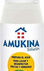 AMUKINA Solución Líquida Frutas y Verduras - 500ml - Lava y desinfecta frutas y verduras - 10 días. Todos los públicos