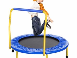 ANCHEER Mini Trampolín para Niños con asa, Pequeño Ejercicio y Gimnasio Trampolín para Bebé/Niño, Trampolines en Interiores y Exteriores