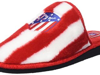 Andinas 799-20 Zapatillas de casa Unisex, Multicolor (RAYAS BLANCO-ROJO BORD. ATCO. MADRID), 44 EU