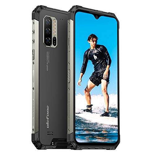 Android 10 4G Móvil Resistente, 2021 Ulefone Armor 7 Helio P90 Octa-Core IP68 Impermeable Smartphone, 8GB + 128GB, Cámara Triple de 48 MP con IA, Teléfono Movil Antigolpes FHD + de 6,3 Pulgadas, NFC