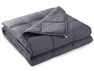 Anjee Gravity Weged Blankets Ideal para Adultos sufren de sueño, ansiedad | Mantas Pesadas con Material de algodón y Perlas de Vidrio (6.8 kg por Persona de 55 a 100 kg Individual, 150 x 200 cm)