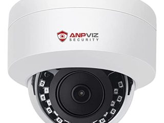Anpviz Cámara IP PoE de 5 MP HD con micrófono, cámara de vigilancia IP con visión Nocturna al Aire Libre, Resistente a la Intemperie, para Exteriores e Interiores, detección de Movimiento