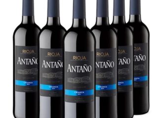 Antaño Crianza - Vino Tinto D.O Rioja - Pack de 6 Botellas x 750 ml