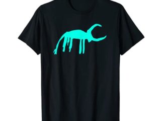 Antigua Cueva Pintura Arte Rock Dibujo Toro con Cuernos Camiseta