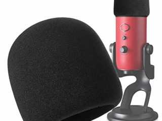 Antipop Blue Yeti - Pantallas y Filtros Anti-pop Micrófono Parabrisas para Blue Yeti & Yeti Pro Condenser Micrófono por YOUSHARES (Negro)