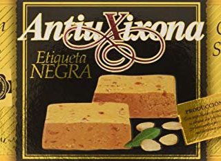 Antiu Xixona - Turrón Etiqueta Negra Jijona Superior, 250 g