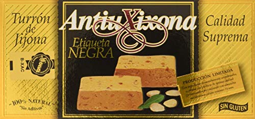 Antiu Xixona - Turrón Etiqueta Negra Jijona Superior, 250 g