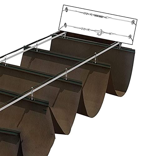 AOTNZ Romano Sombra De Vela Onda Pabellón Cubrir, Retráctil Cifrado Actualizado Exterior Toldo De Patio, Poliéster Reemplazo Pérgola Protección UV para Terraza Plataforma (Size : 0.9x4m)